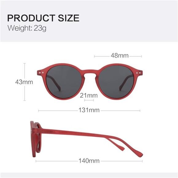 Polarized Round Sunglasses, Stylish Sunglasses for Men and Women Retro Classic